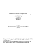 Cover page: “Some Things in My House Have a Pulse and a Downbeat”  The Role of Folk and Traditional Arts Instruction in Supporting Student Learning