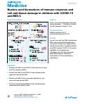 Cover page: Nucleic acid biomarkers of immune response and cell and tissue damage in children with COVID-19 and MIS-C
