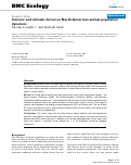 Cover page: Intrinsic and climatic factors in North-American animal population dynamics