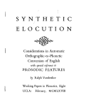 Cover page: WPP, No. 8: Synthetic Elocution