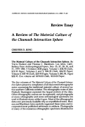 Cover page: A Review of The Material Culture of the Chumash Interaction Sphere