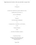 Cover page: High-dimensional statistics with systematically corrupted data