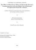 Cover page of The Effect of Electrolyzer Sizing and Renewable Resource Complementarity on the Levelized Cost of Hydrogen through Techno-Economic Analysis