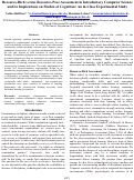 Cover page: Resource-Rich versus Resource-Poor Assessment in Introductory Computer Science
and its Implications on Models of Cognition: An in-Class Experimental Study