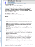 Cover page: Life‐time history of insomnia and hypersomnia symptoms as correlates of alcohol, cocaine and heroin use and relapse among adults seeking substance use treatment in the United States from 1991 to 1994