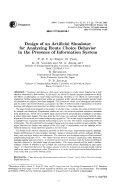 Cover page: Design of an Artificial Simulator for Analyzing Route Choice Behavior in the Presence of Information System