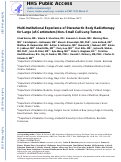 Cover page: Multi-institutional experience of stereotactic body radiotherapy for large (≥5 centimeters) non-small cell lung tumors.