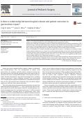 Cover page: Is there a relationship between hospital volume and patient outcomes in gastroschisis repair?