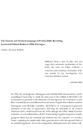 Cover page: The Somatic and Textural Language of Patricia Belli: Recrafting Social and Political Bodies in 1990s Nicaragua