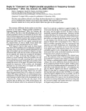 Cover page: Reply to ‘‘Comment on ‘Digital parallel acquisition in frequency domain fluorometry’ ’’ [Rev. Sci. Instrum. 6 0 , 2929 (1989)]