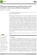 Cover page: Phylogenetic Relationships in the Miracle Berry Genus, Synsepalum, Sensu Lato, and Relatives (Sapotaceae).