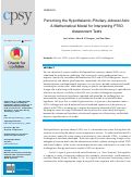 Cover page: Perturbing the Hypothalamic-Pituitary-Adrenal Axis: A Mathematical Model for Interpreting PTSD Assessment Tests.