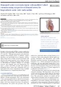 Cover page: Homograft aortic root replacement with modified Cabrol extension using cryopreserved femoral artery for bioprosthetic aortic valve endocarditis