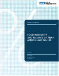 Cover page of Food Insecurity and Reliance on SNAP Among LGBT Adults
