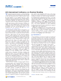 Cover page: 4th International Conference on Chemical Bonding.