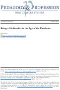 Cover page: Being a Medievalist in the Age of the Pandemic
