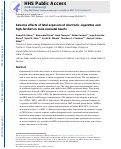 Cover page: Adverse effects of fetal exposure of electronic-cigarettes and high-fat diet on male neonatal hearts