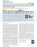 Cover page: Probing Capacity Trends in MLi2Ti6O14 Lithium-Ion Battery Anodes Using Calorimetric Studies