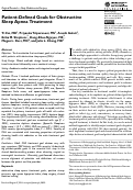 Cover page: Patient-Defined Goals for Obstructive Sleep Apnea Treatment.