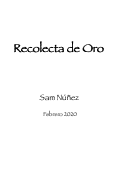 Cover page: Recolecta de Oro