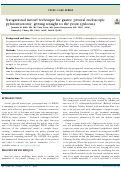 Cover page: Navigational tunnel technique for gastric peroral endoscopic pyloromyotomy: getting straight to the point (pylorus).