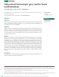 Cover page: Subcortical heterotopic gray matter brain malformations: Classification study of 107 individuals