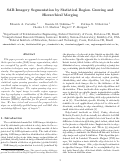 Cover page: SAR Imagery Segmentation by Statistical Region Growing and Hierarchical Merging