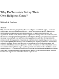 Cover page: Why Do Terrorists Betray Their Own Religious Cause?