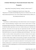 Cover page: A modular methodology for time-domain stochastic seismic wave propagation