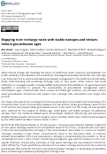 Cover page: Mapping river recharge rates with stable isotopes and tritium-helium groundwater ages