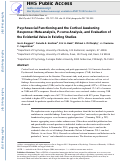 Cover page: Psychosocial functioning and the cortisol awakening response: Meta-analysis, P-curve analysis, and evaluation of the evidential value in existing studies.