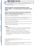 Cover page: Volatile anaesthetics and postoperative delirium in older surgical patients—A secondary analysis of prospective cohort studies