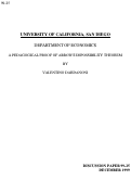 Cover page: A Pedagogical Proof of Arrow's Impossibility Theorem