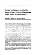 Cover page: Political Mobilization and Conflict among Western Urban and Reservation Indian Health Service Programs