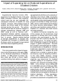 Cover page: Impact of expanding SSI on Medicaid expenditures of disabled children.