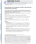 Cover page: A Risk Calculator for the Prediction of C5 Nerve Root Palsy After Instrumented Cervical Fusion