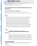 Cover page: Clinical management of psychostimulant withdrawal: review of the evidence