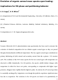 Cover page: Evolution of organic aerosol mass spectra upon heating: implications for OA phase and partitioning behavior
