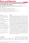 Cover page: Neural substrates of socioemotional self‐awareness in neurodegenerative disease