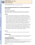 Cover page: Plasma Membrane Mechanisms in a Preclinical Rat Model of&nbsp;Chronic Pain