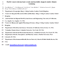 Cover page of Mortality impacts of the most extreme heat events