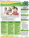 Cover page: 4-H Food and Nutrition Project