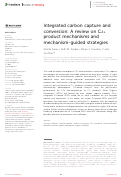 Cover page: Integrated carbon capture and conversion: A review on C2+ product mechanisms and mechanism-guided strategies