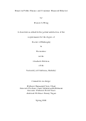 Cover page: Essays in Public Finance and Consumer Financial Behavior