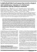 Cover page: Longitudinal linked-read sequencing reveals ecological and evolutionary responses of a human gut microbiome during antibiotic treatment