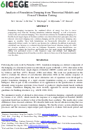 Cover page: Analysis of foundation damping from theoretical models and forced vibration testing