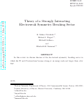 Cover page: Theory of a Strongly Interacting Electroweak Symmetry-Breaking Sector