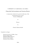 Cover page: Primordial nucleosynthesis and neutrino physics