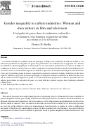 Cover page: Gender inequality in culture industries: Women and men writers in film and television