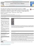 Cover page: Decoding the encoding of functional brain networks: An fMRI classification comparison of non-negative matrix factorization (NMF), independent component analysis (ICA), and sparse coding algorithms